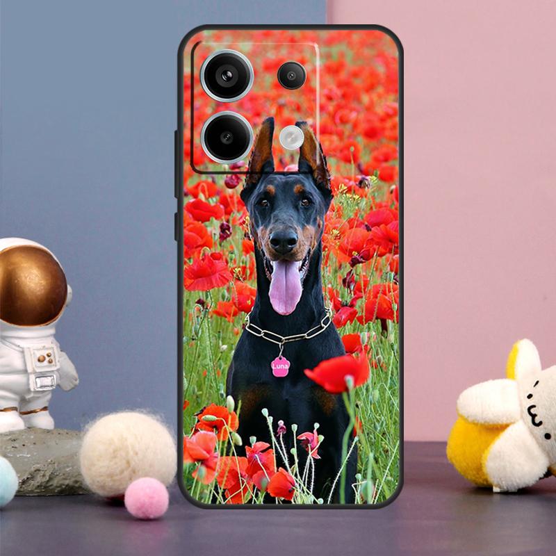 Dackel Dobermann Hunde Hülle Für Xiaomi Redmi Note 13 9 10 11 12 14 15 Pro Plus Redmi 15 15C 14C 10C 12C 13C Abdeckung