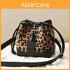 Stylish Pu Bucket Bag For Women In Fashionable Beige And Plush Leopard Designs