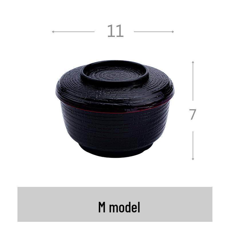 Japanese-Korean Style Soup Bowl with Lid - Versatile for Soup, Rice, or Dipping Sauces