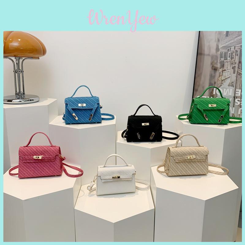 Sac de Ville Tendance Petit Sac à Main Carré en Cuir PU Pour Printemps Été 2024
