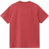 Carhartt WIP FW24 Logo Crew Neck Loose Fit Short Sleeve T-Shirt Men Tops Red I029956-002-XX