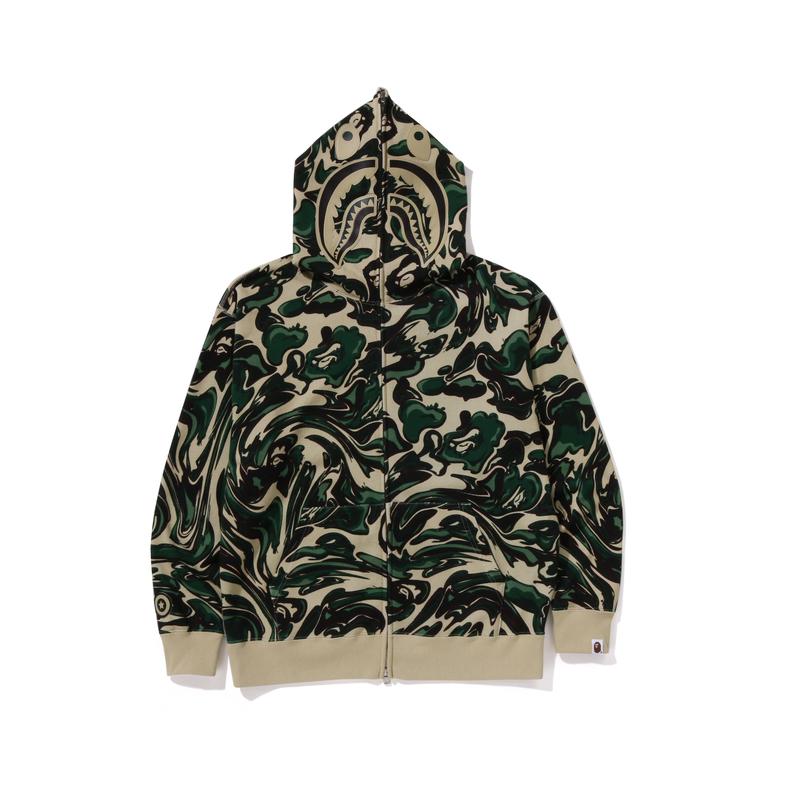 Bape Marbling Camo Shark Relaxed Fit