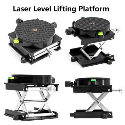 Soporte de Trípode para Nivel Láser de Aleación de Aluminio Mesa Giratoria de 360° Soporte Elevable Bancos de Trabajo Base de Soporte Láser Plataforma Elevadora de Laboratorio