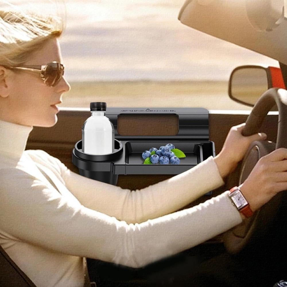 Water Cup Holder Side Hanging Storage Rack Anti-slip Mat Car Door Organizer  Small Items