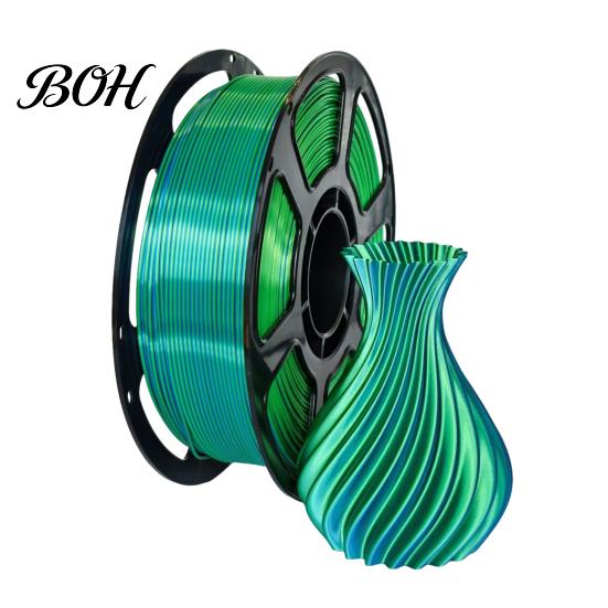 Satin Finish Multicolor Filament Silk PLA 3D Printer 1.75mm, 1kg Spool High Toughness FDM Accessories Filament, for Models Printing Strong