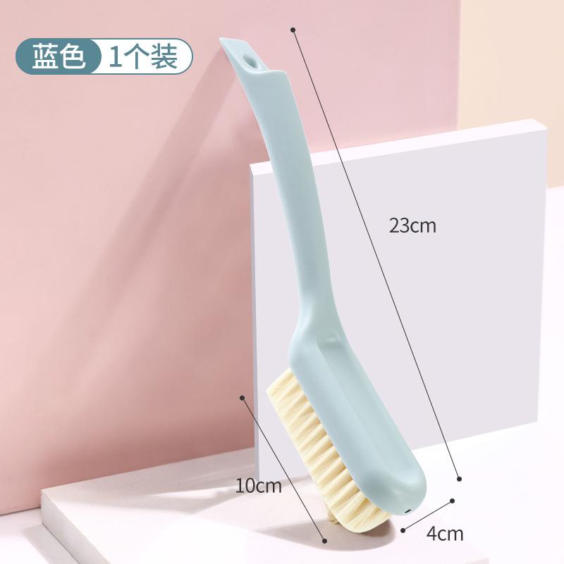 Household Long-handled Shoe Brush Hangable Plastic  Multifunctional Cleaning  Soft Bristle Brush