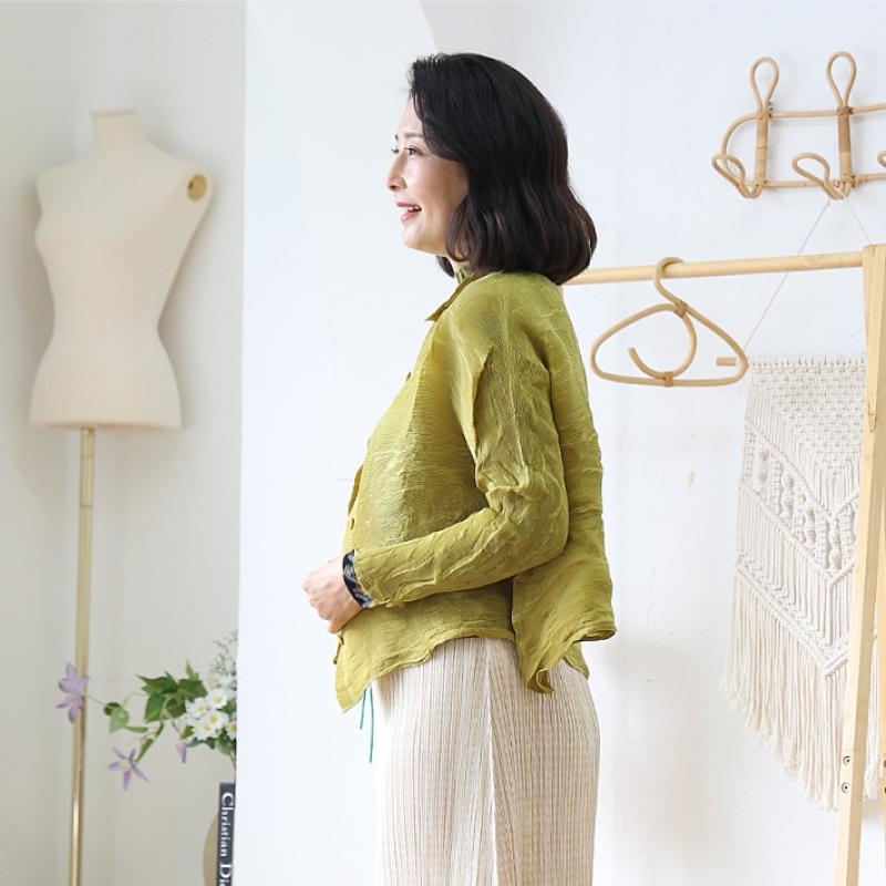 Shiz MAdAm A Line Button cArdigAn pleAts 7 Colors
