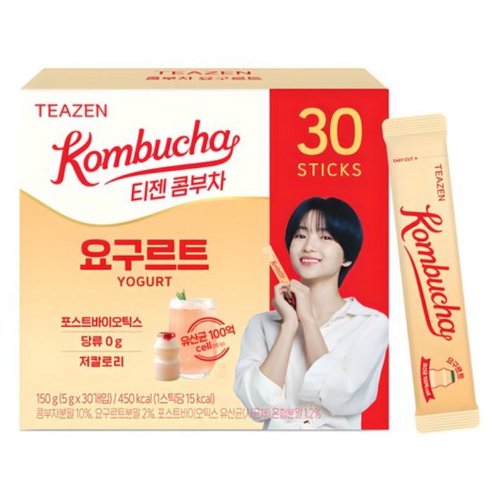 Teazen Kombucha Powder 5g × 30 Sachets (Flavor Options)