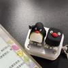 Kawaii Penguin Action Figures Anime Resin Keycap Creative Design Mechanical Keyboard Accessory Esc Key Replacement Fun Ornament