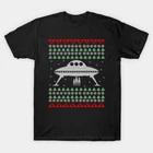 UFO Ugly Christmas Sweater Gift Made in Australia T-Shirt S