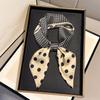 New Polka Dot Silk Square Scarf Women Soft Foulard Bandana Neck Tie Kerchief Hijab Female All Seasons Decorate Headscarf