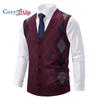 Cozy Up Maglione gilet da uomo in lana a coste lavorato a maglia con bottoni patchwork scollo a V moderno contemporaneo britannico da indossare tutti i giorni per uscire