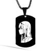 National Team Stainless Steel Logo Pendant Necklace