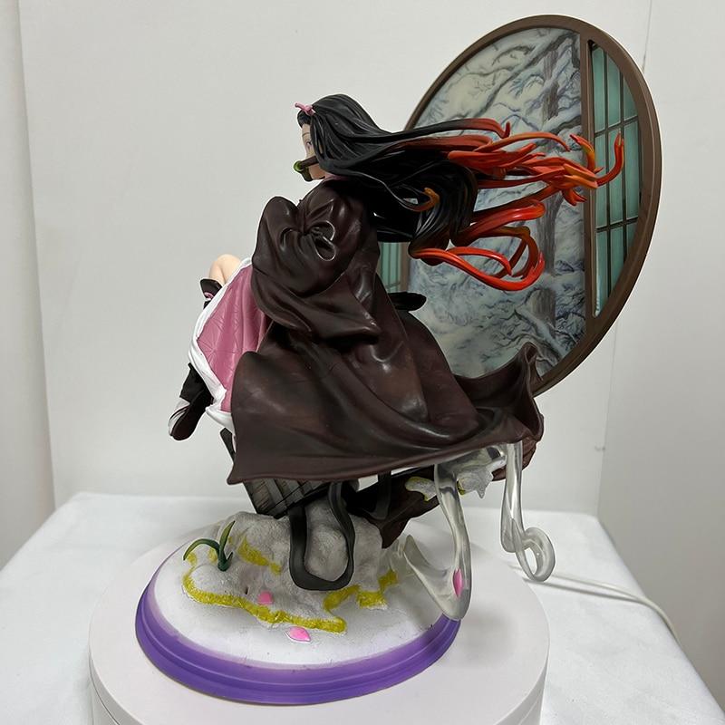 28cm Demon Slayer Anime Figure Up Art Mini Kamado Nezuko Figure Kanroji Mitsuri Action Figure Kimetsu No Yaiba Figurine Doll Toy