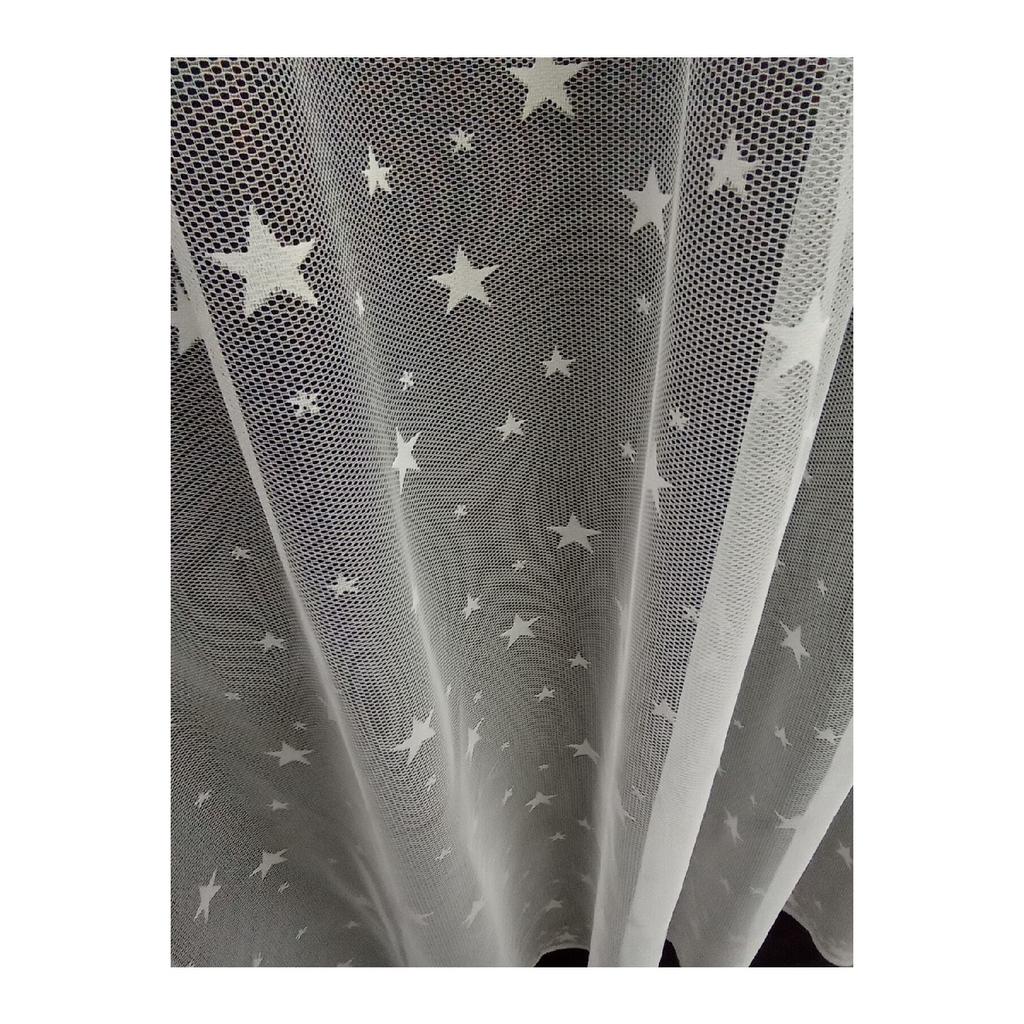 Tiulowa zasłona do pokoju dziecięcego duża 1/2 plisowana