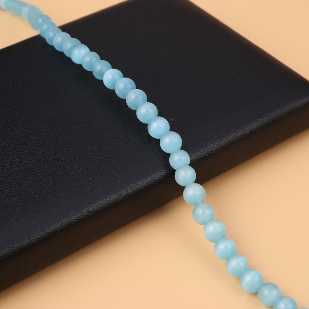 Koraliki Opal Naturalny Kamień Opal Okrągły Koralik Izolacyjny 8mm Do Wyrobu Biżuterii DIY Bransoletka Naszyjnik Kolczyki długość 38cm