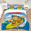 3pcs Surfing-garfield Bedding Set: Perfect for Bedroom or Guest Room. Soft and Comfortable with No Core Included Yy251009208