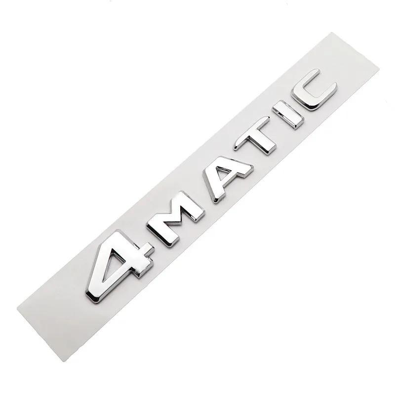3D ABS Car Rear Trunk 4MATIC Logo Letters Emblem Badge Stickers For Mercedes Benz W246 W204 W205 W212 W213 R350 GLA GLC GLK W447 YN8