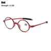 Fashion Vision Care Round Frame Ultralight Reading Glasses Far Sight Eyewear Presbyopic Eyeglasses