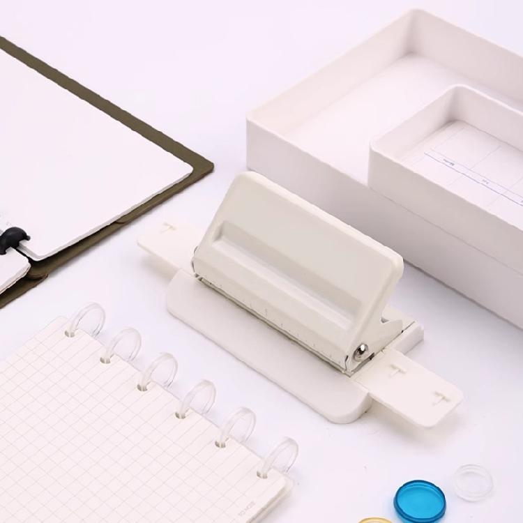 Portable 4 Holes Punch Punching Machine Paper Punch Paper Puncher Manual Hole Punch Desktop Hole Puncher