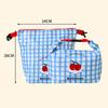 New Cartoon Print Lunch Bag Large Capacity Oil-proof Outdoor Picnic Bag Fresh-Keeping Portable Students Lunchbox Bag
