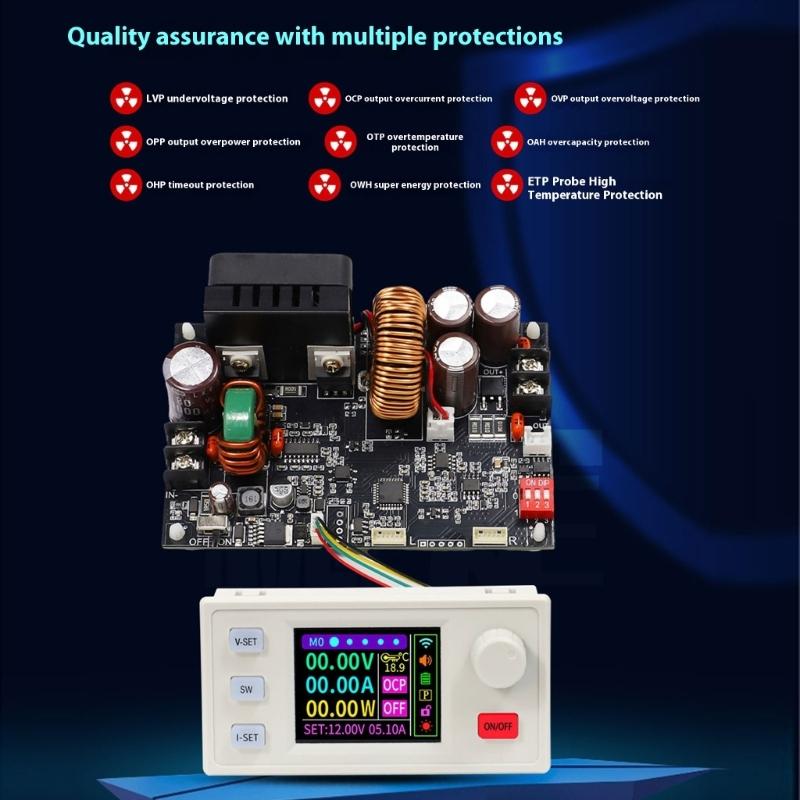 Large power 1200W 20A Output Adjustable Regulator Simple Installation for Laboratory Equipment & Circuits Maintenance