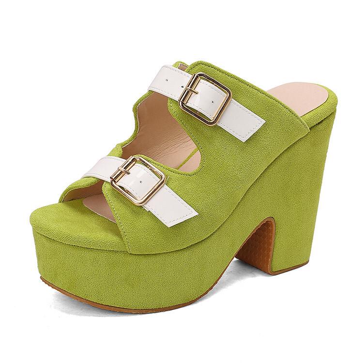 Large size rough high-heeled sandals for women, European and American fashion super high-heeled sandals for women