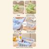 2-in-1 Ice Cube Tray with Lid Easy Push Release Ice Mold for DIY Popsicles Leakproof Freezer Container for Summer Drinks