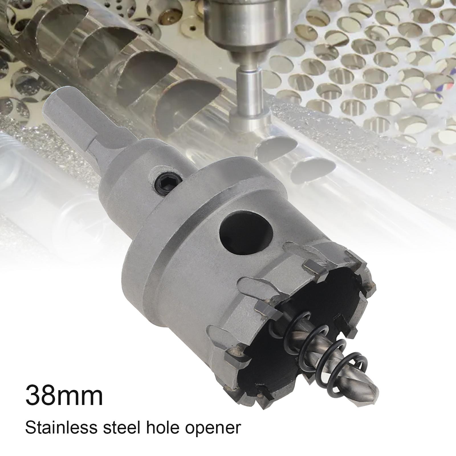 

16-45 мм сверло из карбида вольфрама, сверло с твердосплавным кольцевым сверлом TCT, сверло для резки отверстий по нержавеющей стали/алюминиевому сплаву 38mm