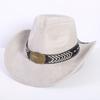 Beliebter europäischer und amerikanischer klassischer Wildleder Western Cowboyhut für Herren und Damen Mode LO Stil Herzförmiger Cowboyhut