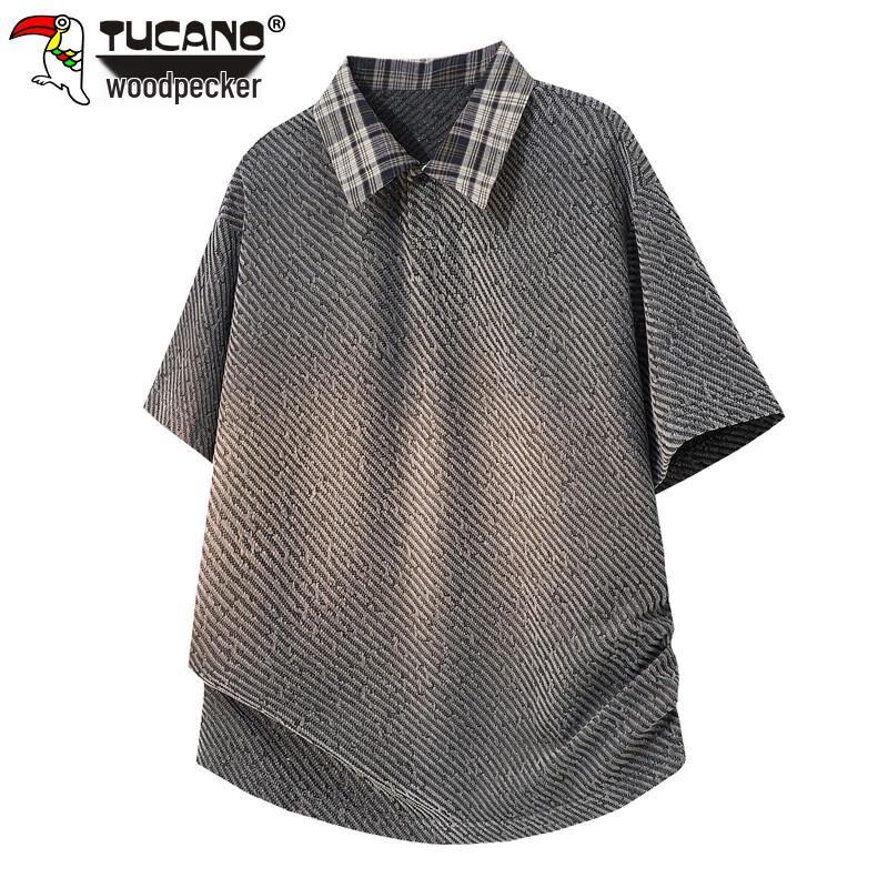 TUCANO Men s Faux Two-Piece Heavyweight Polo T-Shirt XL