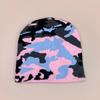 European Camouflage Knitted Hats Color Block Autumn And Winter New Warm Hip Hop Versatile Street Fashion Outdoor Retro Beanies