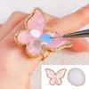 Irregular Nail Polish Palette Resin Nail Art Mixing Palette with Ring Professional Nail Gel Blending Tool for Manicure Painting