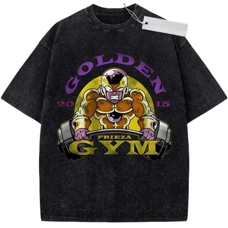 Unisex Washed Black Vintage Tshirt One Piece Luffy Gear Fourth Smile Highquality Fabric for Home Leisure Travel Shopping