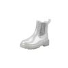 Modieuze Transparante Chelsea Regenlaarzen voor Dames: Stijlvol, Antislip, Waterdicht Rubber voor Buitenkleding