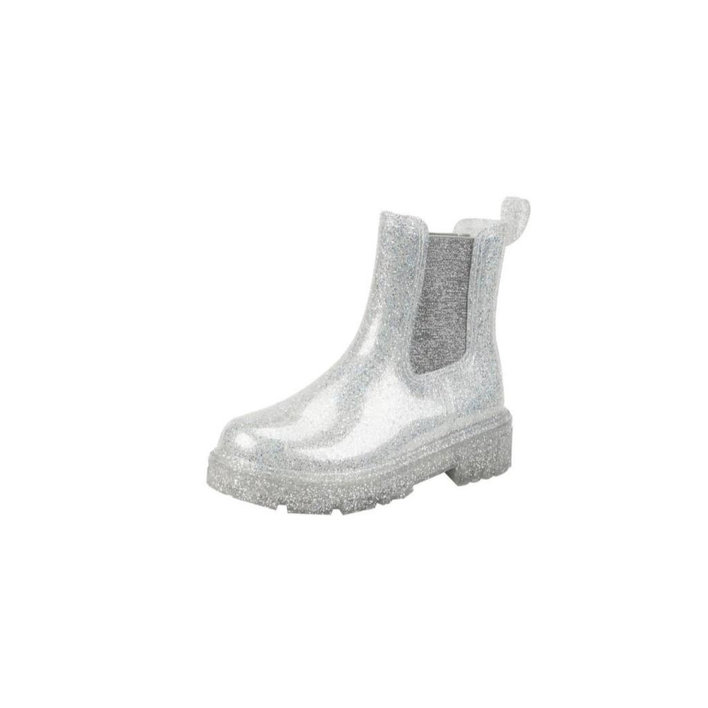 Modieuze Transparante Chelsea Regenlaarzen voor Dames: Stijlvol, Antislip, Waterdicht Rubber voor Buitenkleding