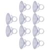Generic 10 Pcs Car Suction Cup Hooks Lightweight Durable Eco-friendly PVC Wide Application Strong Suction Power Easy, Matte White
