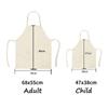 1Pc Apron Cotton Linen Cooking Cute Cat Printed Home Sleeveless Aprons Men Women Baking Accessories Household Kitchen Supplies