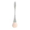 Portable Slim Waist Rhinestone Makeup Brush with Nylon Bristles