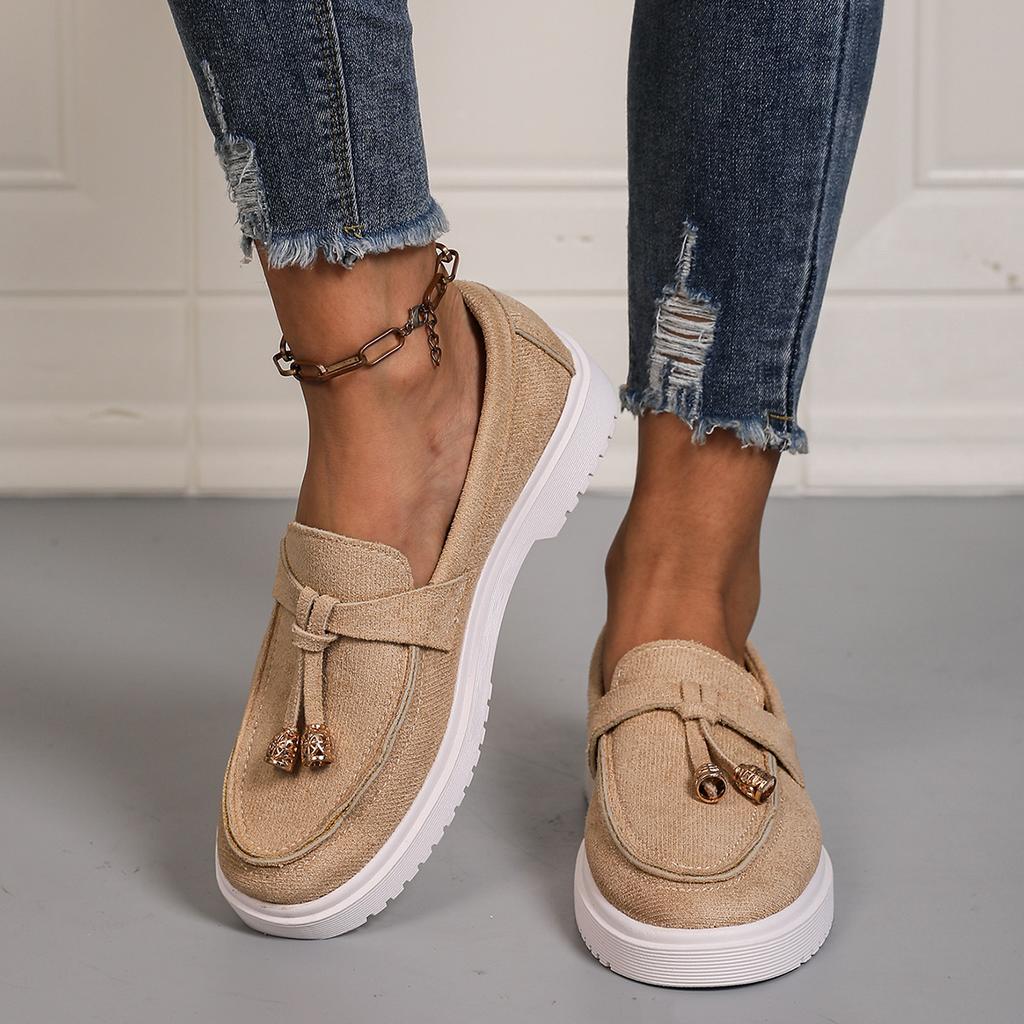 Large size casual single shoes women's spring and autumn 2025 new foot cover casual single shoes loafers women