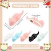 PH PandaHall 5pcs Chinese Calligraphy Brushes Rest Stand 5 Colors Ceramics Cat Shape Brushes Rest Holder Cute Painting Brushes Rests Writing Brush