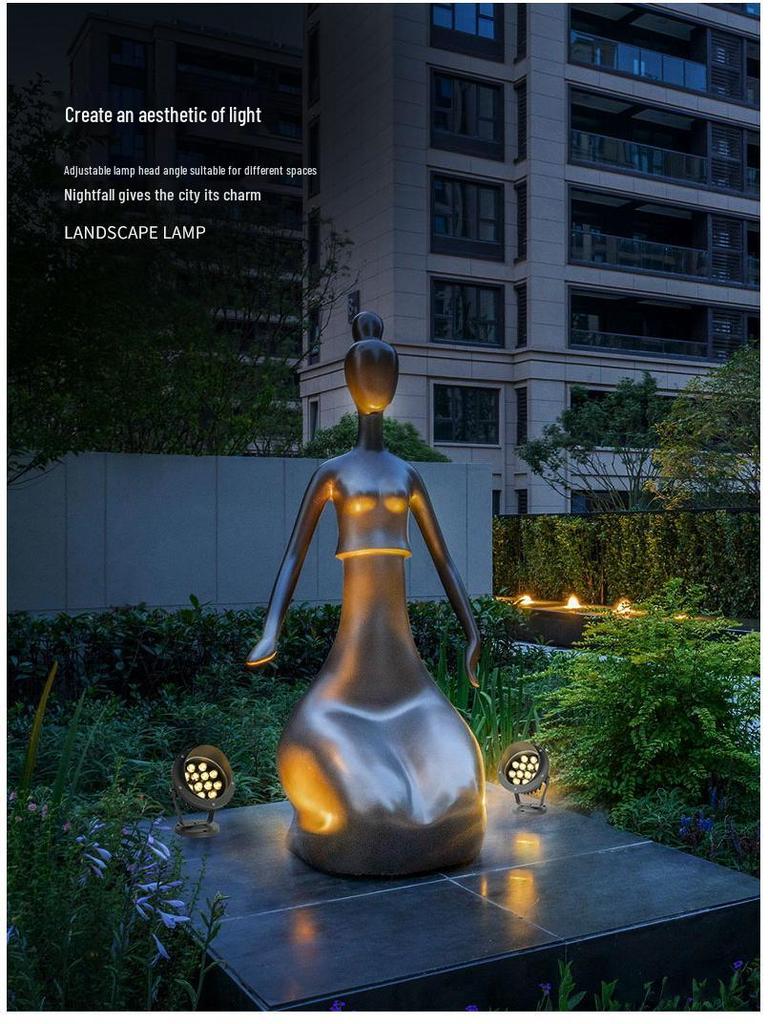 Outdoor Waterproof Tree Spotlight, Garden Floodlight, Landscape Light, Ground Plug Lawn Light