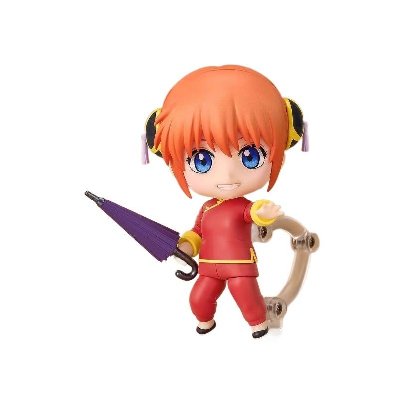 Anime GINTAMA Kagura Nendoroid #2462 Q Version Action Figures Movable Interchangeable Face Desktop Ornament Collectible Gifts