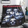 Rammstein Printed Flannel Blanket, Soft Throw for Bedroom Sofa, Washable, Fan Merchandise, Great Gift.