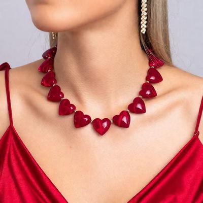 Charms Cœur Collier Cœur Chaîne Réglable Bijoux Bohèmes Collier Choker Perlé Cadeau de Fête