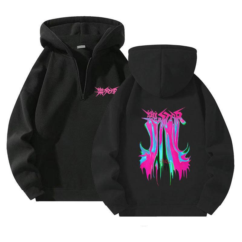 Reißverschluss-Hoodie für Männer und Frauen 1/4 Reißverschluss-Pullover Sweatshirt