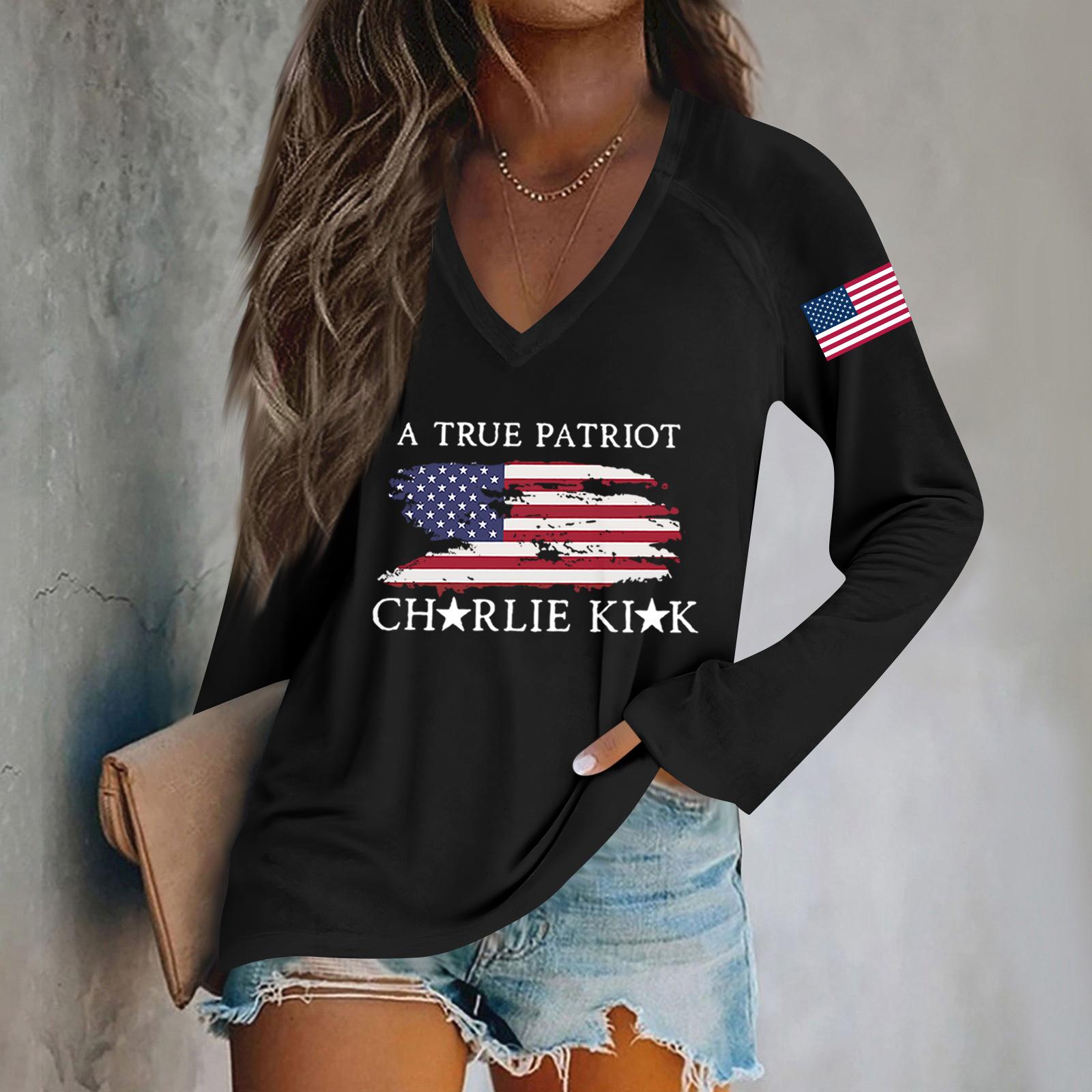 

Женская мода повседневная хэллоуинская принтованная блузка с длинным рукавом и V-образным вырезом XL чёрный