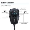 PD QC3.0 Motorcycle Charger Handlebar USB Type C Port Power Socket 12V Waterproof Bluetooth Remote Controller For Helmet Headset