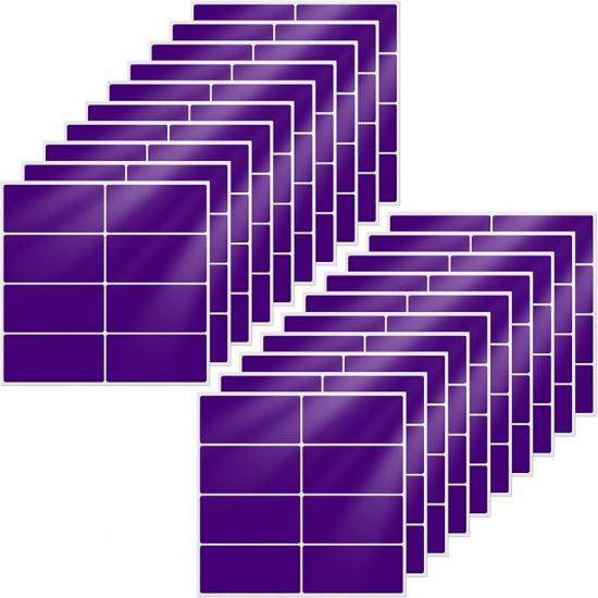 10 Colors Rectangle Labels 1.57" × 0.75" Self-Adhesive Colored Rectangular Color Coding Stickers Waterproof Name Tag for Office Inventory 160 Pieces