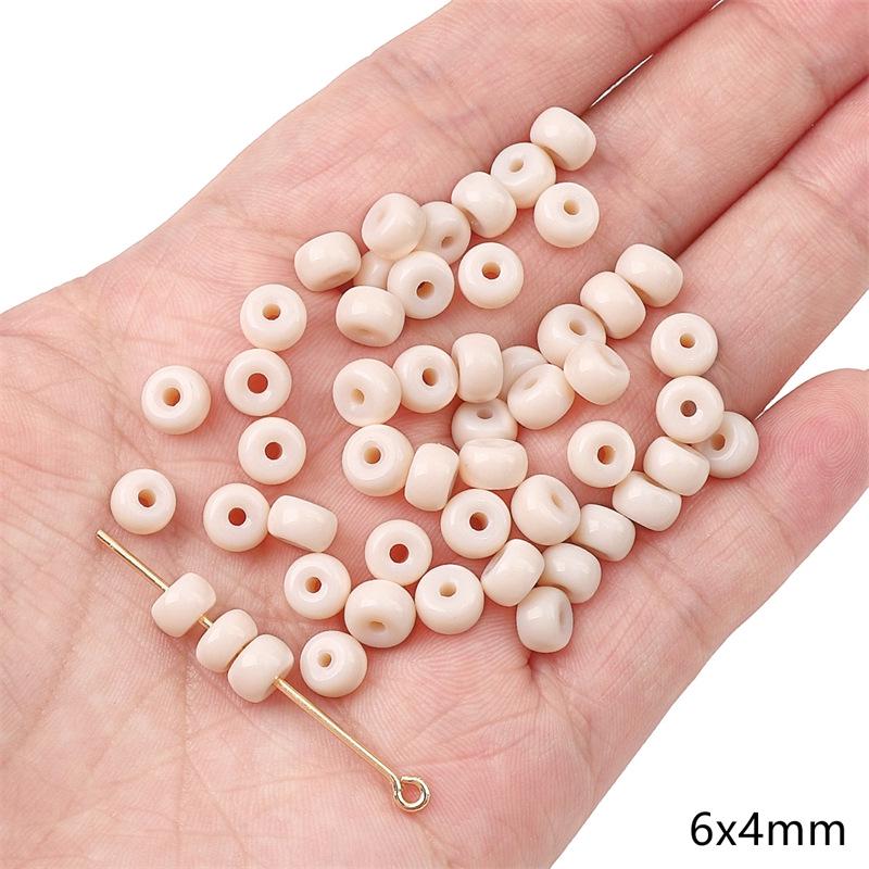 Transparent Pink Glass Round Beads: Crystal, Wheel, Bamboo for DIY Bracelets